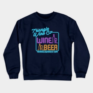 Neon Wine Beer Store Sign Crewneck Sweatshirt